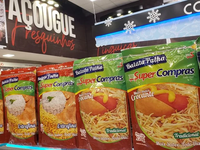 Embalagem de batata palha Super Compras